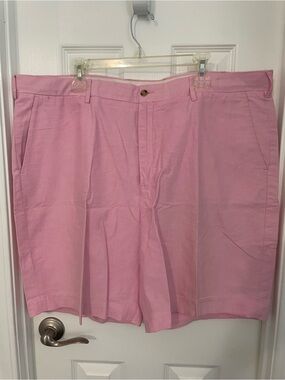 Polo by Ralph Lauren Men's Pink Flat-Front Shorts Sive 42